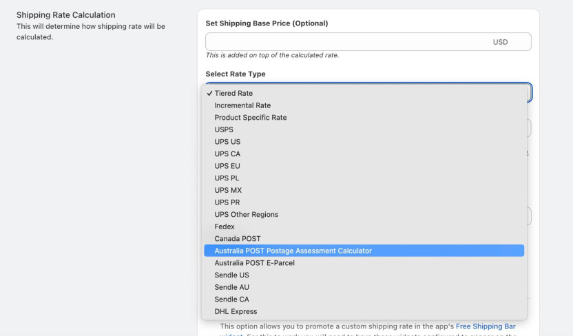 Set Up Australia Post eParcel Rates