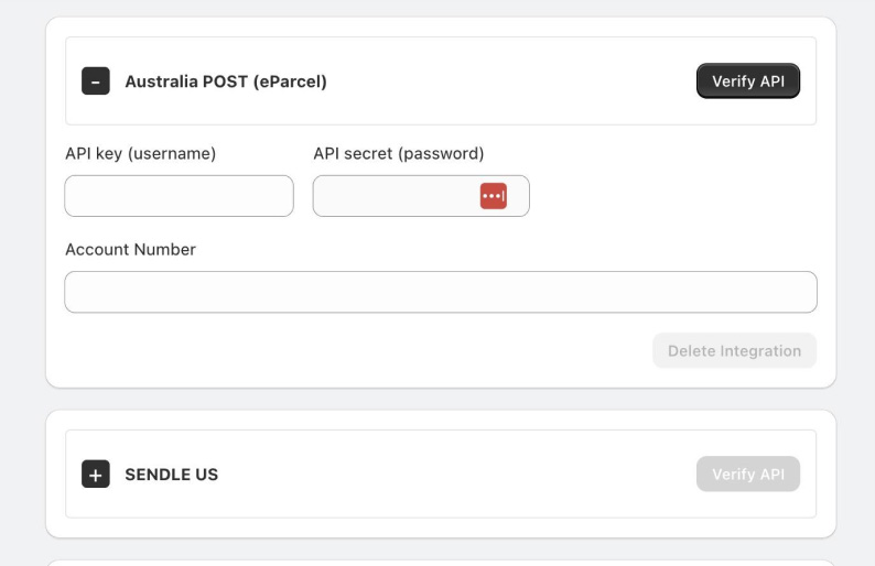 Set Up Australia Post eParcel Rates