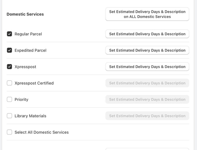 Set Up Canada Post Rates