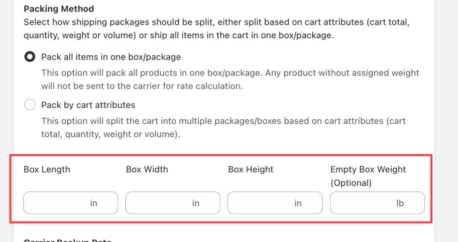 Set Up Canada Post Rates