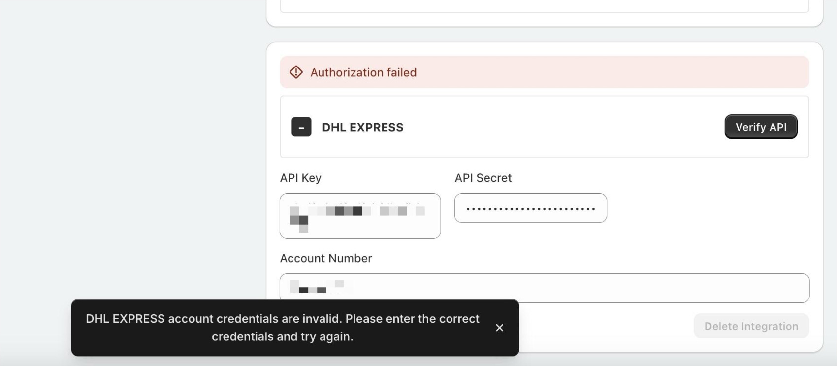 Set Up DHL Express rates