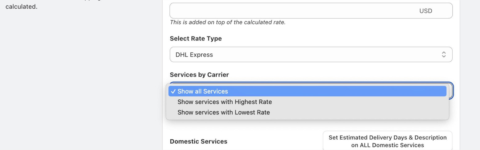 Set Up DHL Express rates