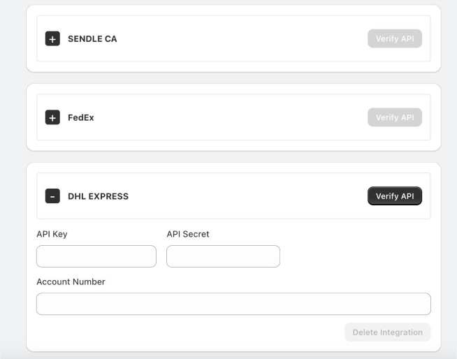 Set Up DHL Express rates