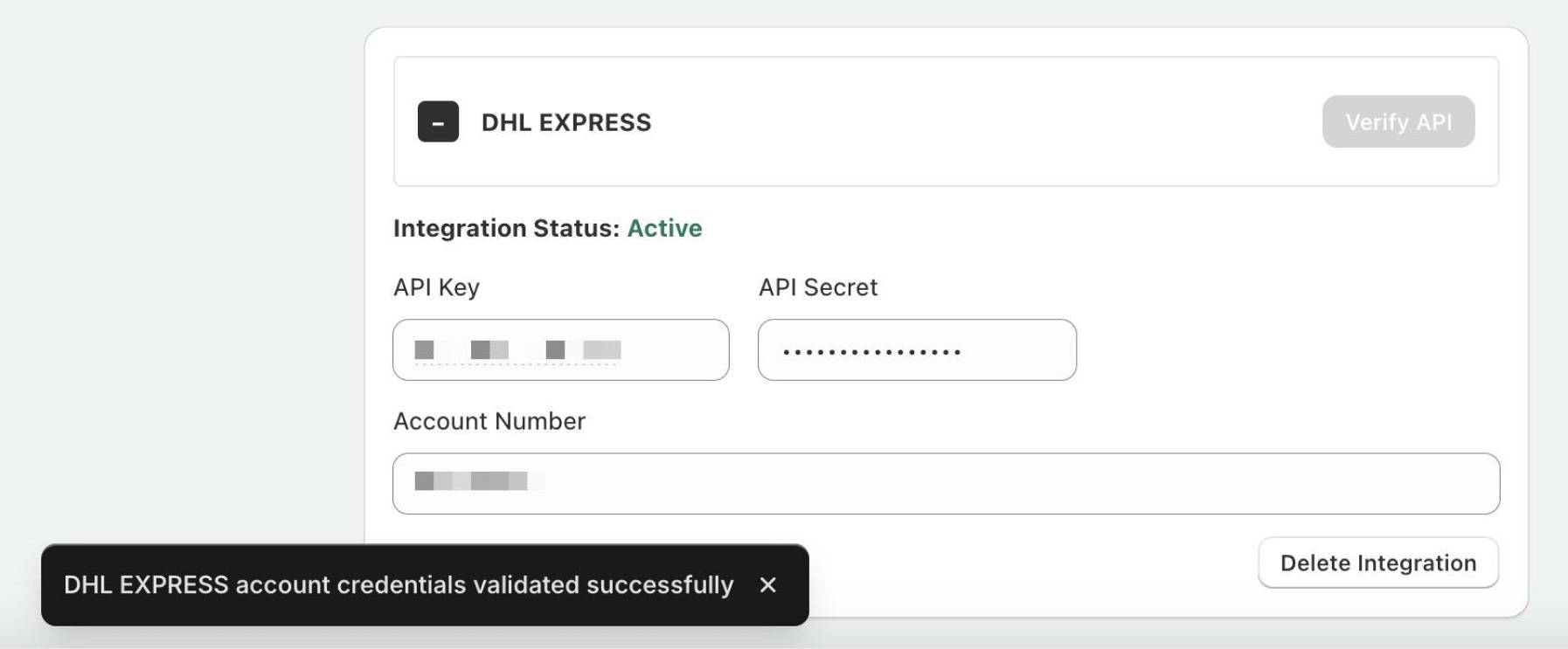 Set Up DHL Express rates