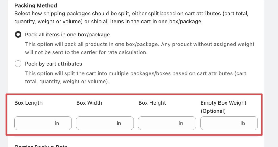 Set Up Sendle Rates