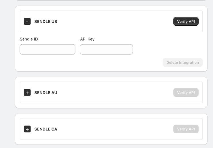 Set Up Sendle Rates