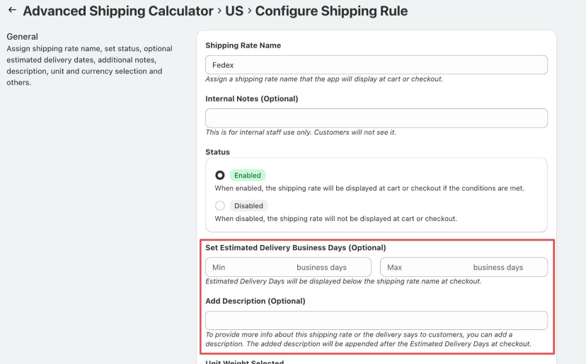 Set Up Sendle Rates