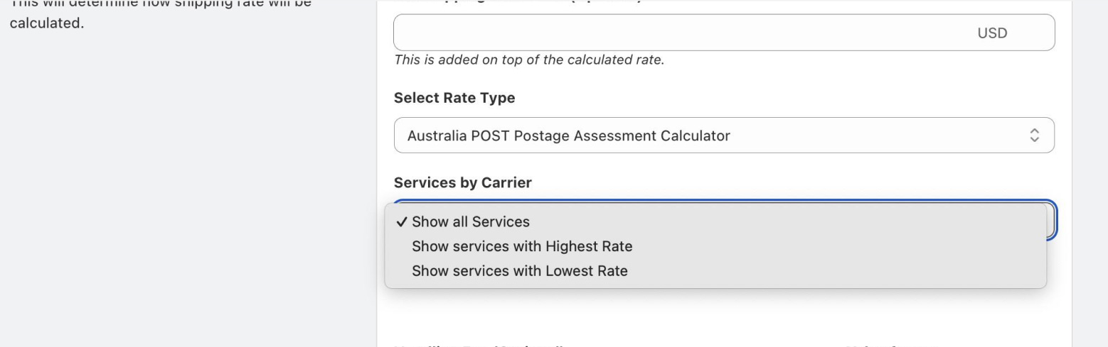 Set Up Australia Post PAC Rates