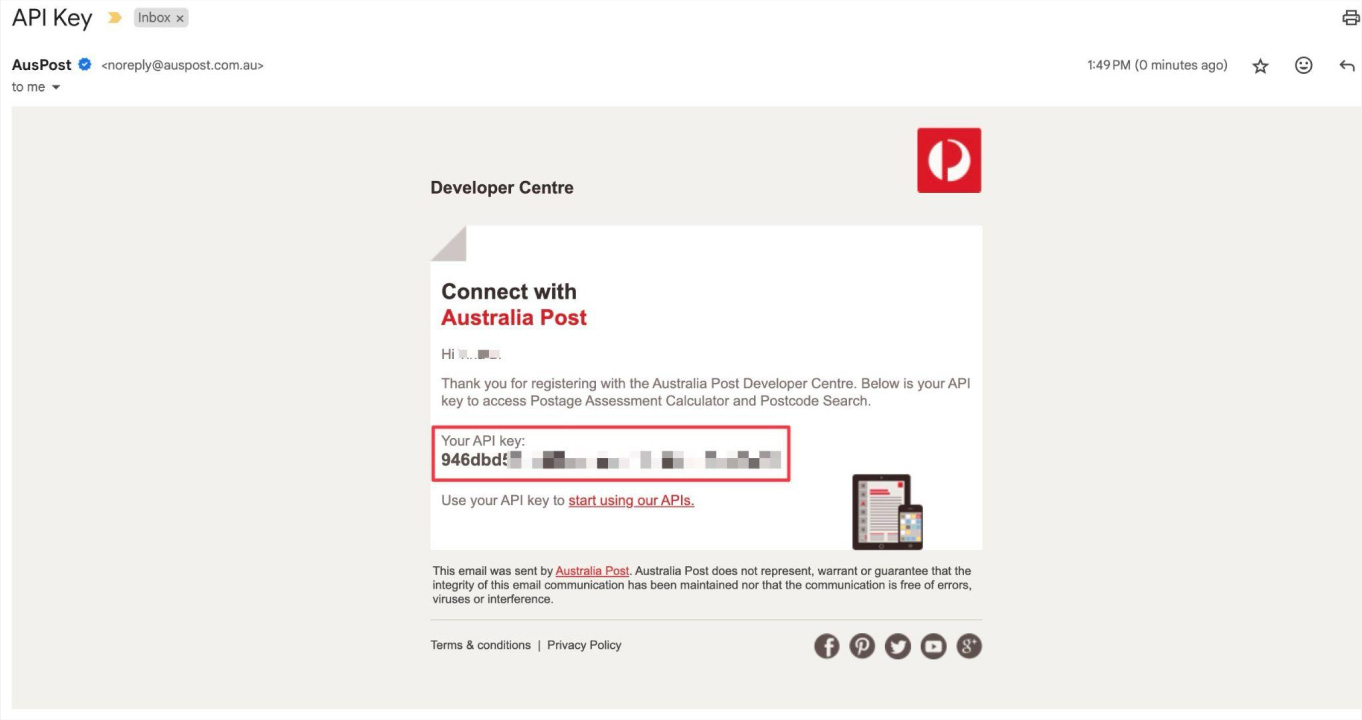 Set Up Australia Post PAC Rates