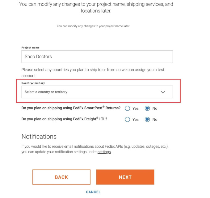 Set Up Fedex Rates