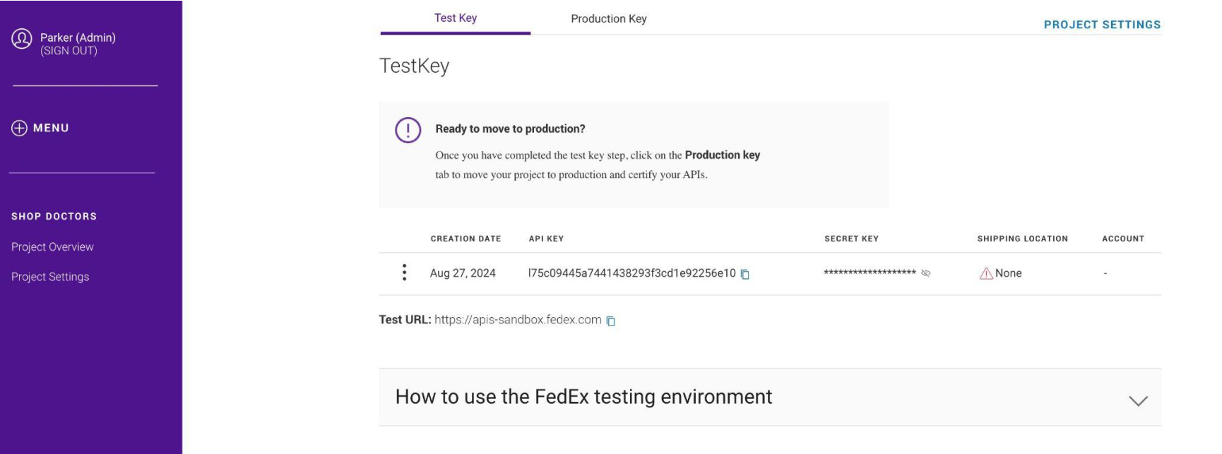 Set Up Fedex Rates