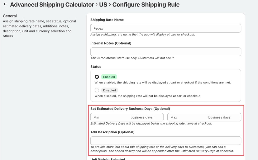 Set Up Fedex Rates